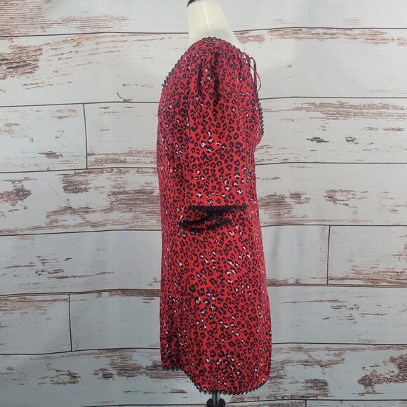 Revolve Lovers + Friends Jason Mini Dress Sahara Cheetah Size Small - Picture 2 of 10